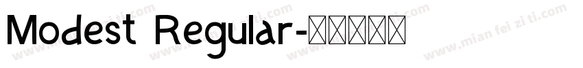 Modest Regular字体转换